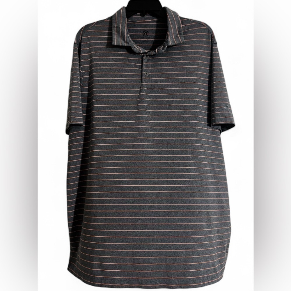 C9 Champion Mens Golf Polo Casual Short Sleeve Shirt Gray and Pink